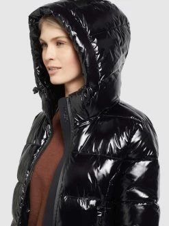 Khujo Winterjassen Winterjas Fala Dames Zwart -Mode kledingwinkel b3ce1169fed035608fb66b10c8444165