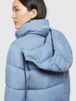 Khujo Wintermantels Wintermantel Julina Dames Lichtblauw -Mode kledingwinkel b4554fb3d9b5e717f9c684175b9dc1f6