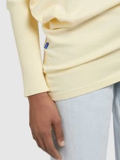 Khujo Fijngebreide Truien Trui Shea Dames Lichtgeel -Mode kledingwinkel b548cac20ce87ddd31d72daf1a9e1d05