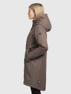 Khujo Parkas Tussenparka LARIA Dames Bruin -Mode kledingwinkel b63941298c9976863b221420170a3e72
