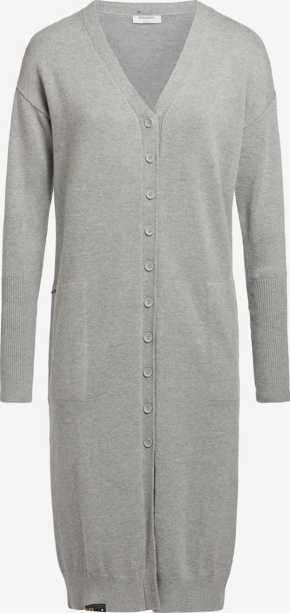 Khujo Vesten Gebreid Vest Elina Dames Grijs 1 Khujo Vesten Gebreid Vest Elina Dames Grijs