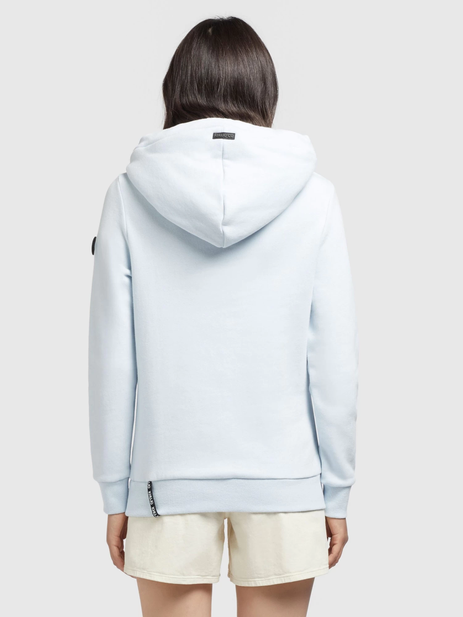 Khujo Hoodies Sweatshirt Rhabea Dames Lichtblauw 4 Khujo Hoodies Sweatshirt Rhabea Dames Lichtblauw - Afbeelding 4