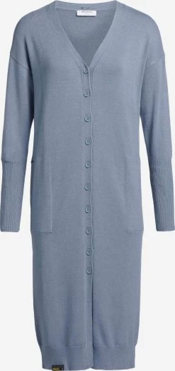 Khujo Vesten Gebreid Vest Elina Dames Blauw