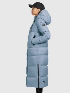 Khujo Wintermantels Wintermantel Dames Lichtblauw -Mode kledingwinkel b8167d90515dbdcf58ef7fa2e8d26f22
