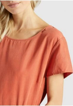 Khujo Asba - Jurk - Terrakotta -Mode kledingwinkel b850bd4ca1ce4d4488e3ce07dee5f856