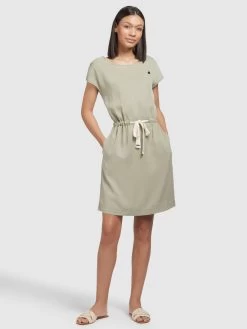 Khujo Zomerjurken Zomerjurk HEDIYE Dames Olijfgroen -Mode kledingwinkel b87bf5e923cba20131bee62904dcfa2d