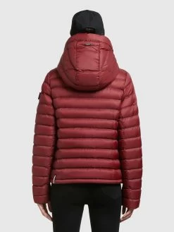Khujo Winterjassen Winterjas Lona Shine Dames Roestrood -Mode kledingwinkel b8b299b3135b28665cdbb3ae9313af7b
