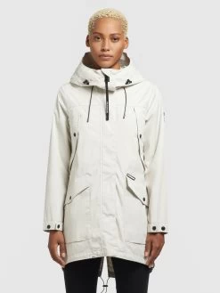 Khujo Tussenmantels Tussenmantel AIRA Dames Lichtgrijs -Mode kledingwinkel b9608f3a1dd862ba317b0d20f51e3e65