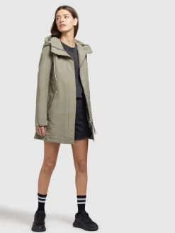 Khujo Tussenmantels Tussenmantel Artisa Dames Grijs / Groen -Mode kledingwinkel bc8e577941b7308f9e342d39650300a8