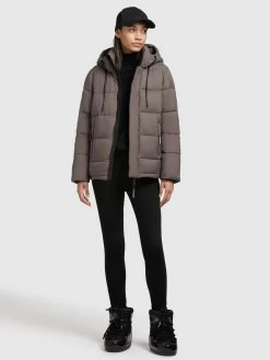 Khujo Winterjassen Winterjas Evona Dames Bruin -Mode kledingwinkel bd1363aebc4671cd8a537cbc0c2f2df3