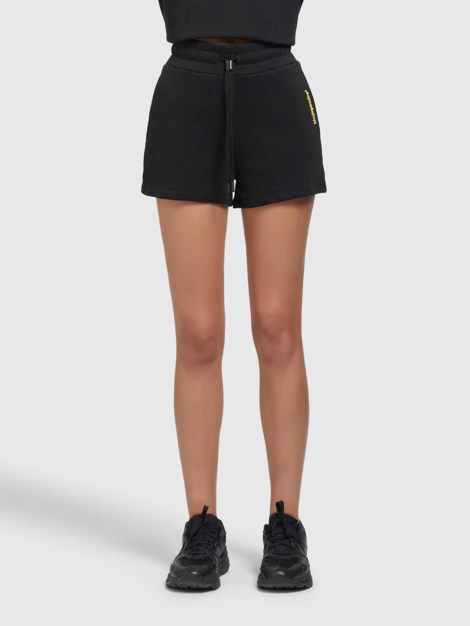 Khujo Shorts Regular Broek Dames Zwart 2 Khujo Shorts Regular Broek Dames Zwart - Afbeelding 2