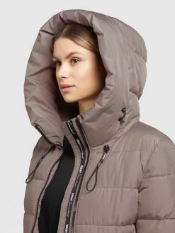 Khujo Wintermantels Wintermantel Jilias 3 Dames Bruin -Mode kledingwinkel c02790f0b1aa502478206d4622c60c88