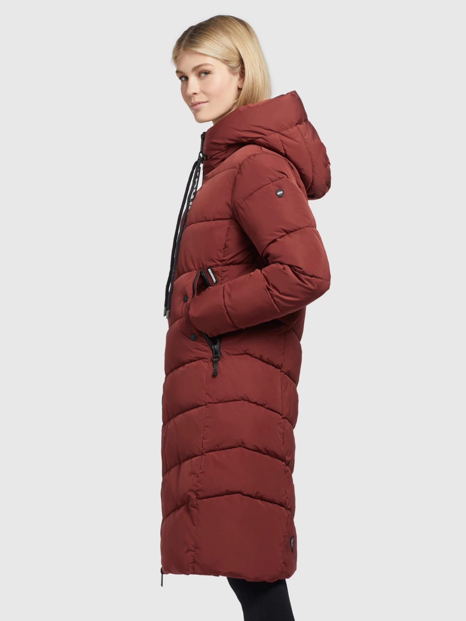 Khujo Tussenmantels Tussenmantel Klayd Dames Donkerrood 5 Khujo Tussenmantels Tussenmantel Klayd Dames Donkerrood - Afbeelding 5