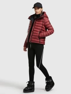 Khujo Winterjassen Winterjas Lona Shine Dames Roestrood -Mode kledingwinkel c19764cca2fa525edfd0348865e3615d