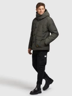 Khujo Winterjassen Winterjas Primero Heren Kaki -Mode kledingwinkel c24598595c1186951c11d1b13c2761f3