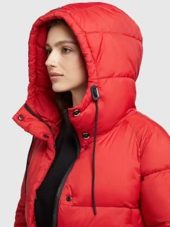 Khujo Winterjassen Winterjas Franee Dames Rood -Mode kledingwinkel c261ac885ddbbcbe7f931f0dddb6a536