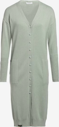 Khujo Vesten Gebreid Vest Elina Dames Mintgroen