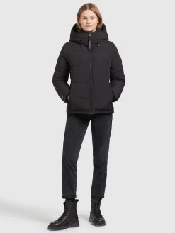 Khujo Winterjassen Winterjas Isidora Dames Zwart -Mode kledingwinkel c2ef8a2564edc181dacf10241ca04ef9