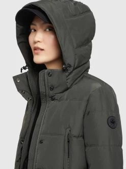 Khujo Wintermantels Wintermantel Kleo Dames Donkergroen -Mode kledingwinkel c4ea2c80ce6cc9e6389c84ff2791f5cc