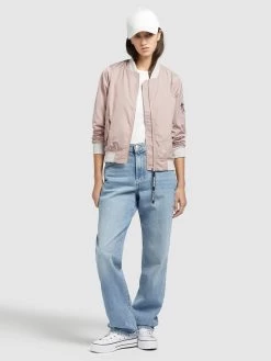 Khujo Tussenjassen Tussenjas STENCE Dames Rosa -Mode kledingwinkel c588fe5f08ff64b4613321cf45996931