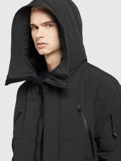 Khujo Winterjassen Winterjas Cloyd Heren Zwart -Mode kledingwinkel c6038460eee1ca0c88a52e4cd7693479