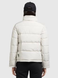 Khujo Winterjassen Winterjas Tuba Dames Offwhite -Mode kledingwinkel c6b8b1e2012dc92a268f93e6e0b4695a