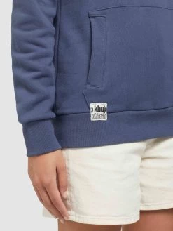 Khujo Hoodies Sweatshirt Rhabea Dames Blauw -Mode kledingwinkel c8eef9f534525bf1bac8b5a96e2a1253