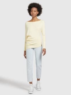 Khujo Fijngebreide Truien Trui Shea Dames Lichtgeel -Mode kledingwinkel c9cf5bee094a80234f435d0f5aa03a79