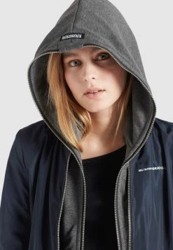 Khujo Winterjassen Winterjas Larifa Dames Nachtblauw -Mode kledingwinkel c9fa7ffbe6080ee5d73e48e6ab61f75c