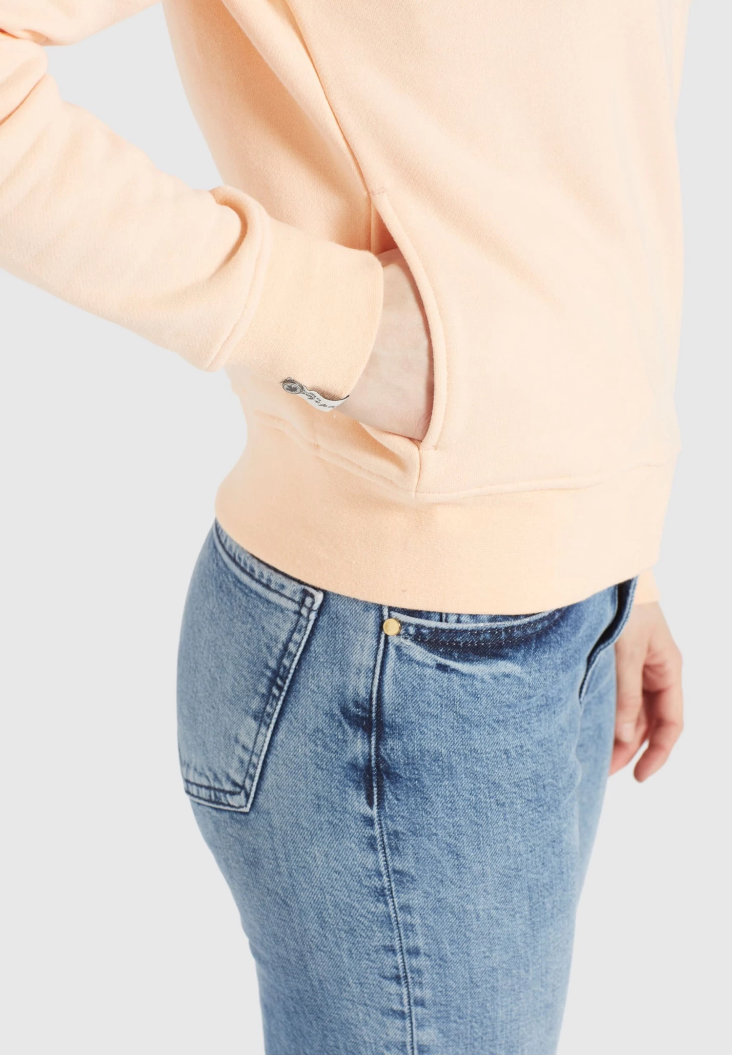 Khujo Sweatshirts Sweatshirt Lisel Dames Abrikoos 6 Khujo Sweatshirts Sweatshirt Lisel Dames Abrikoos - Afbeelding 6