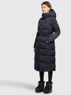 Khujo Wintermantels Wintermantel Dames Nachtblauw -Mode kledingwinkel cc8b726d58ed16251ccd092900719cd9