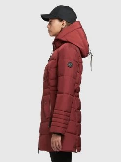 Khujo Korte Mantels Tussenmantel Amaray 3 Dames Robijnrood -Mode kledingwinkel cd3a2539c1daadab3a9083a8850536c9