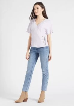 Khujo Blouses Met Korte Mouw Blouse Giovanna Dames Sering -Mode kledingwinkel cd86ceeba2bd3aede2a2d8f34966ca44