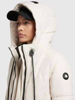 Khujo Wintermantels Wintermantel Aribay 3 Dames Offwhite -Mode kledingwinkel ce7a90024480ec214b68d3f1fcdcd271