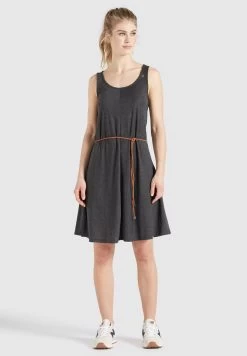 Khujo Padma - Jerseyjurk - Dunkelgrau Meliert -Mode kledingwinkel cef18f2ef6f344faba9b9b5036b2ed44