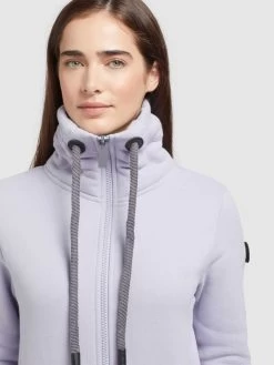 Khujo Sweatvesten Sweatvest Totsta Dames Lavendel -Mode kledingwinkel cf9655441abe2618d4d6edecf80accbd