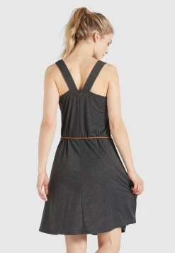 Khujo Padma - Jerseyjurk - Dunkelgrau Meliert -Mode kledingwinkel d11b77ee850b4cbaaa474d59143c2c37