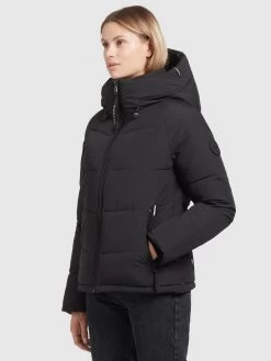 Khujo Winterjassen Winterjas Isidora Dames Zwart -Mode kledingwinkel d579dabfb99e530bcfd9cabf266524ff