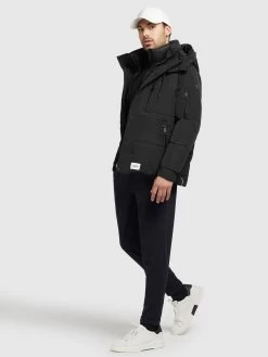 Khujo Winterjassen Winterjas Bizkit Heren Zwart -Mode kledingwinkel d7df13b11bae5797dcbf7348a003d30a