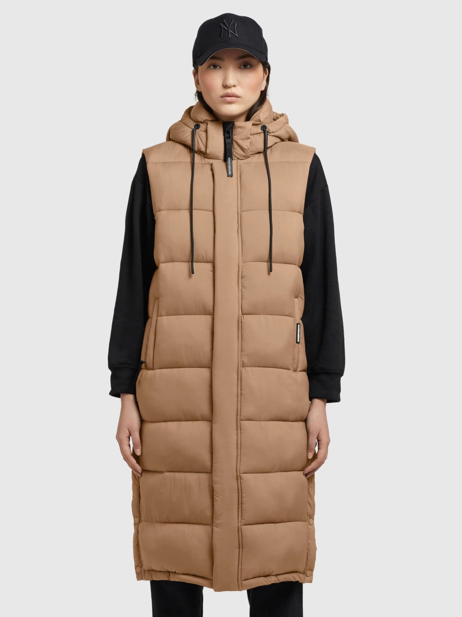 Khujo Bodywarmers Bodywarmer Tourin Dames Lichtbruin 2 Khujo Bodywarmers Bodywarmer Tourin Dames Lichtbruin - Afbeelding 2