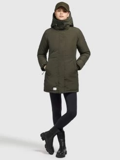 Khujo Winterjassen Winterjas Kanda 2 Dames Olijfgroen -Mode kledingwinkel da09d84b09dae3b7e6136b94f3ee6489