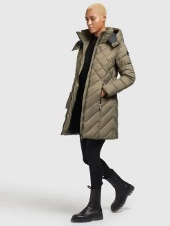 Khujo Tussenmantels Tussenmantel Aneth Dames Kaki -Mode kledingwinkel dc23bc1f98ea2564ce9231916b785475