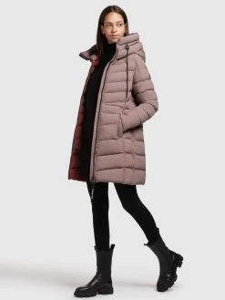 Khujo Korte Mantels Wintermantel Tuhani Dames Donkerlila -Mode kledingwinkel dd954a579df7088da0aa151dc65f7e0c