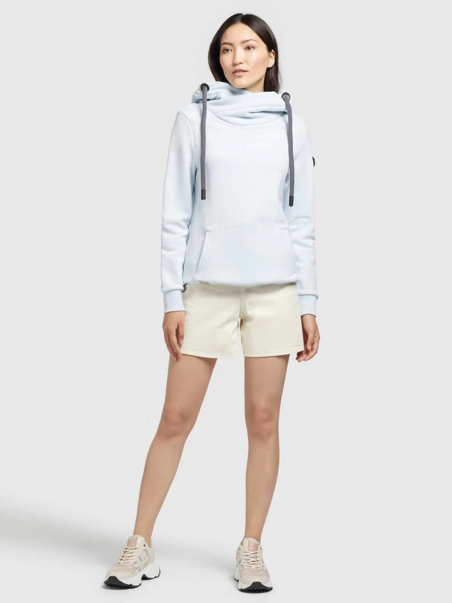 Khujo Hoodies Sweatshirt Rhabea Dames Lichtblauw 3 Khujo Hoodies Sweatshirt Rhabea Dames Lichtblauw - Afbeelding 3