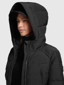 Khujo Korte Mantels Tussenmantel Amaray Dames Zwart -Mode kledingwinkel e0bec83621b46a8d1a335615919e0a87