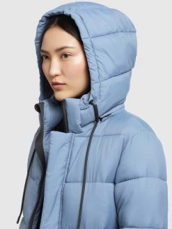 Khujo Wintermantels Wintermantel Julina Dames Lichtblauw -Mode kledingwinkel e0c3855934819179a30a6e5f6745e73b