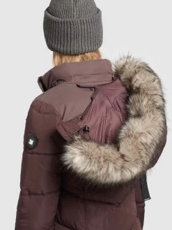 Khujo Winterjassen Winterjas Winsen Dames Bourgogne -Mode kledingwinkel e2c01d3d3b6c7c5a7ccb1dc2264d0810