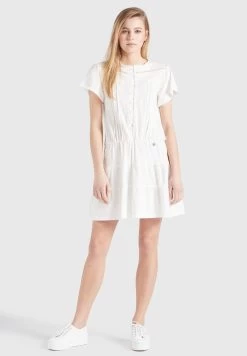 Khujo Kapua - Jurk - Weiß -Mode kledingwinkel e3830bfde6b349b8af3ffbd498c6c6f7