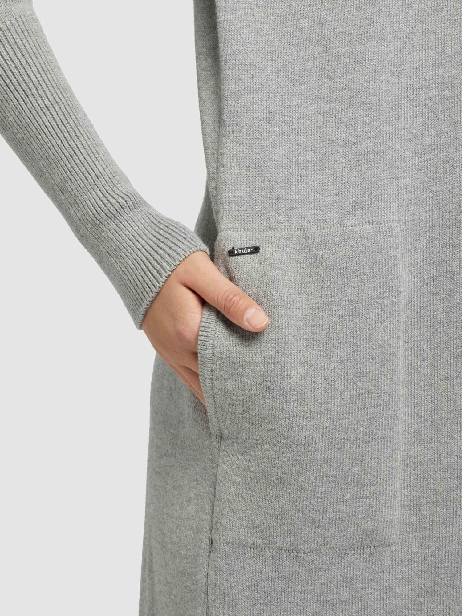 Khujo Vesten Gebreid Vest Elina Dames Grijs 7 Khujo Vesten Gebreid Vest Elina Dames Grijs - Afbeelding 7