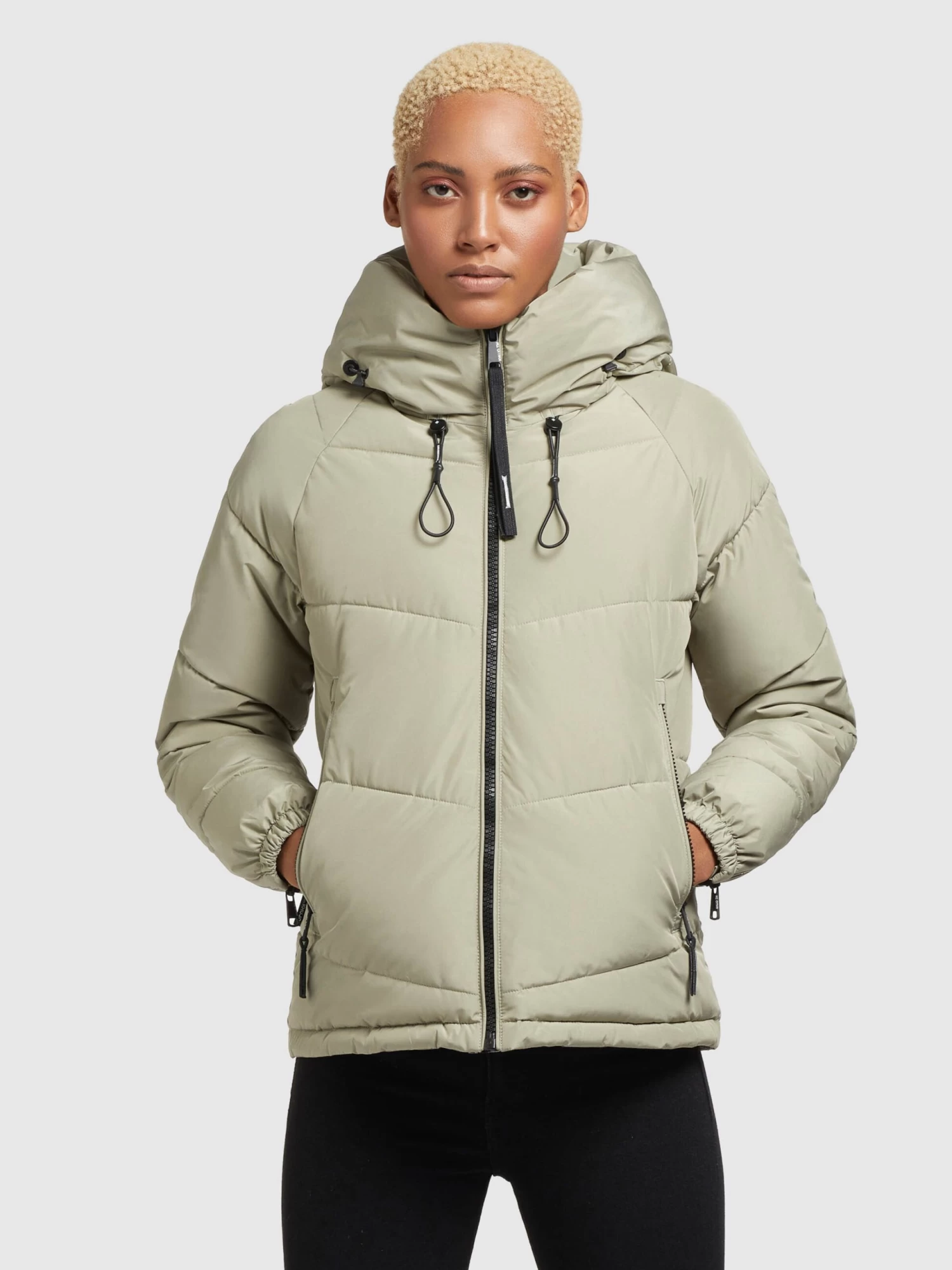 Khujo Winterjassen Winterjas Esila 3 Dames Lichtgroen 2 Khujo Winterjassen Winterjas Esila 3 Dames Lichtgroen - Afbeelding 2